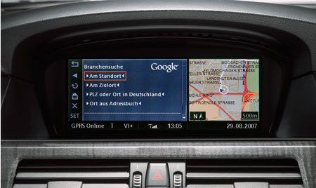 Google Maps появится на GPS-навигаторах автомобилей BMW