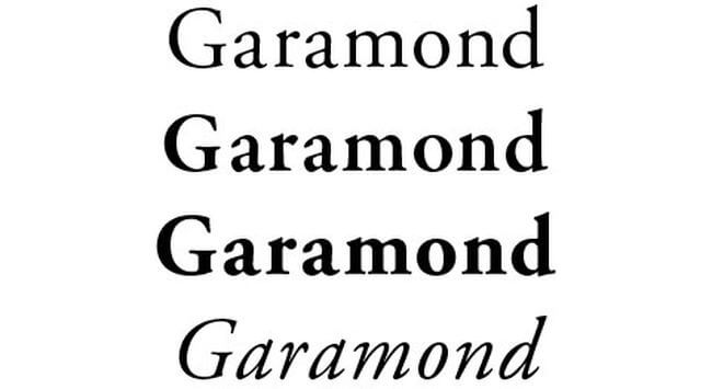 Тот самый шрифт Garamond