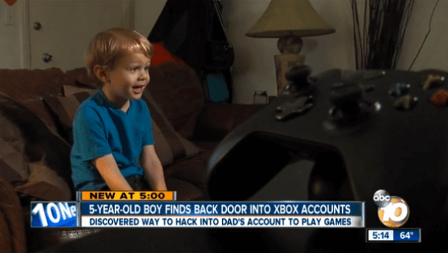 Пятилетний мальчик обнаружил брешь в безопасности Xbox Live