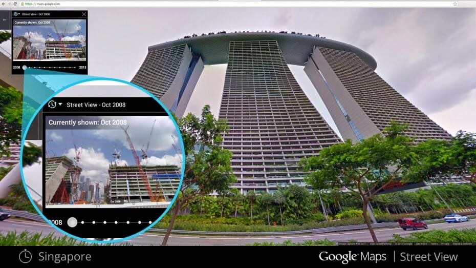 Сервис Google Street View теперь умеет путешествовать во времени