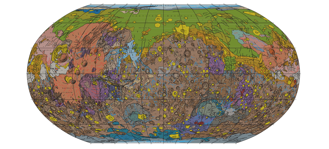 Создана самая детализированная карта поверхности Марса