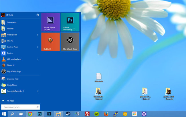 Скриншот Windows 10