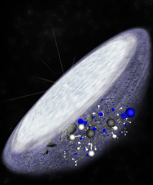 Диск звезды MWC 480 - иллюстрация