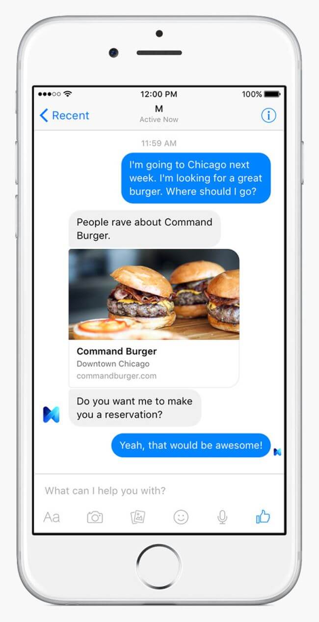Facebook представила свой ответ на виртуальных ассистентов Siri и Cortana