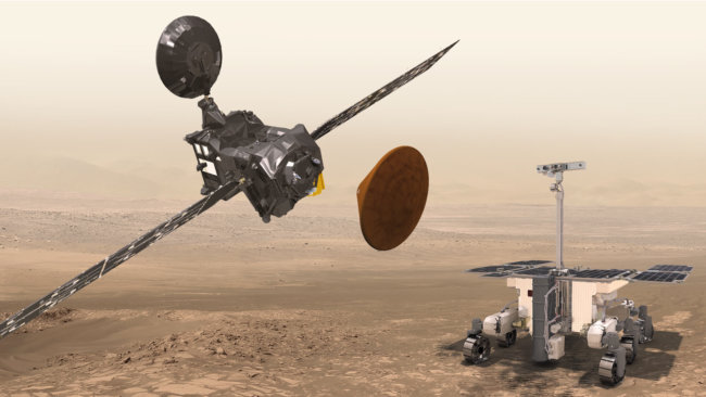 Модули российско-европейского проекта удачно разделились на подлете к Марсу