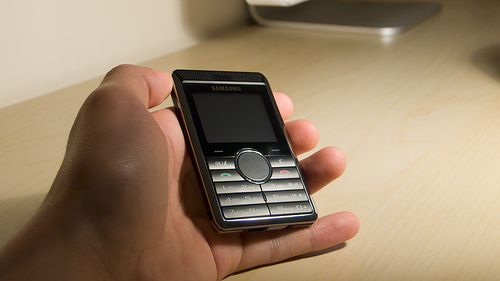 Samsung P310 - в руке