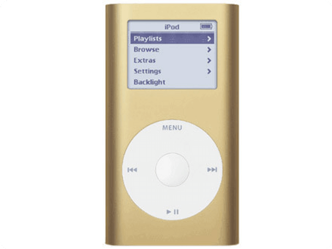 Золотистый iPod Золотистый iPod