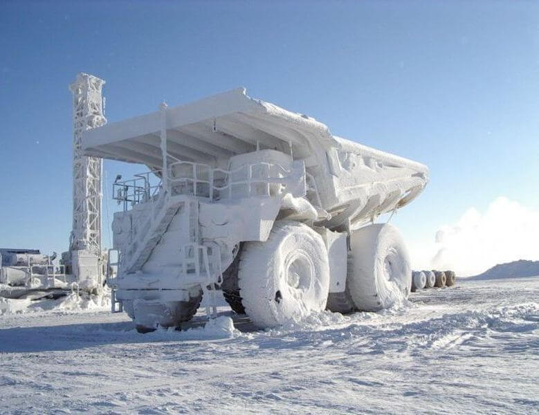 Зимний Белаз Зимний Белаз
