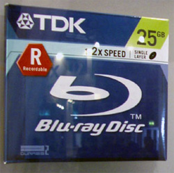 Комания TDK начала продавать 25GB дисков Blu-ray. Фото.