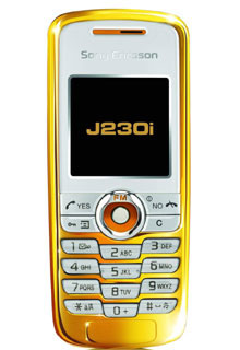 Sony Ericsson J230i из чистого золота. Фото.