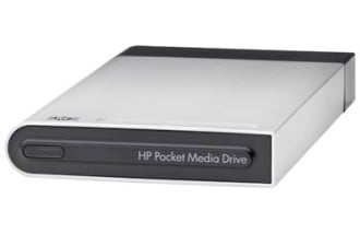 Портативный жеский диск — HP Pocket Media Drive. Фото.