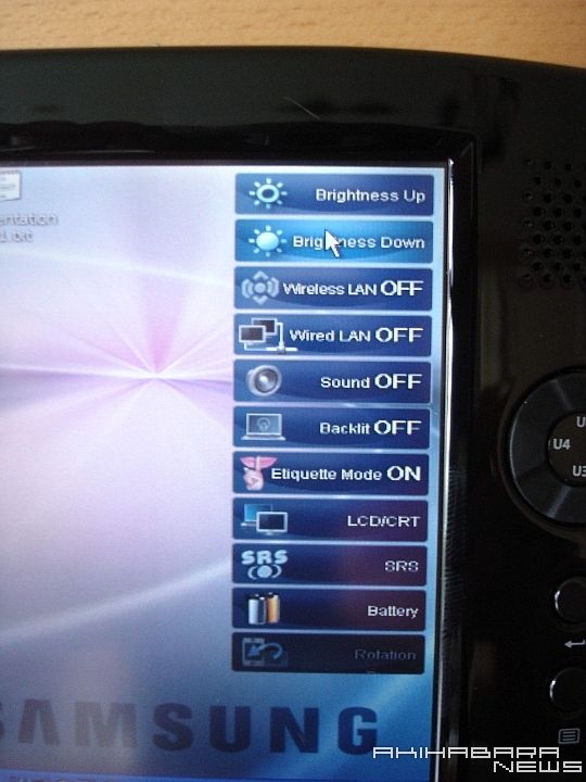 Обзор планшетного ПК Samsung Q1. Фото.