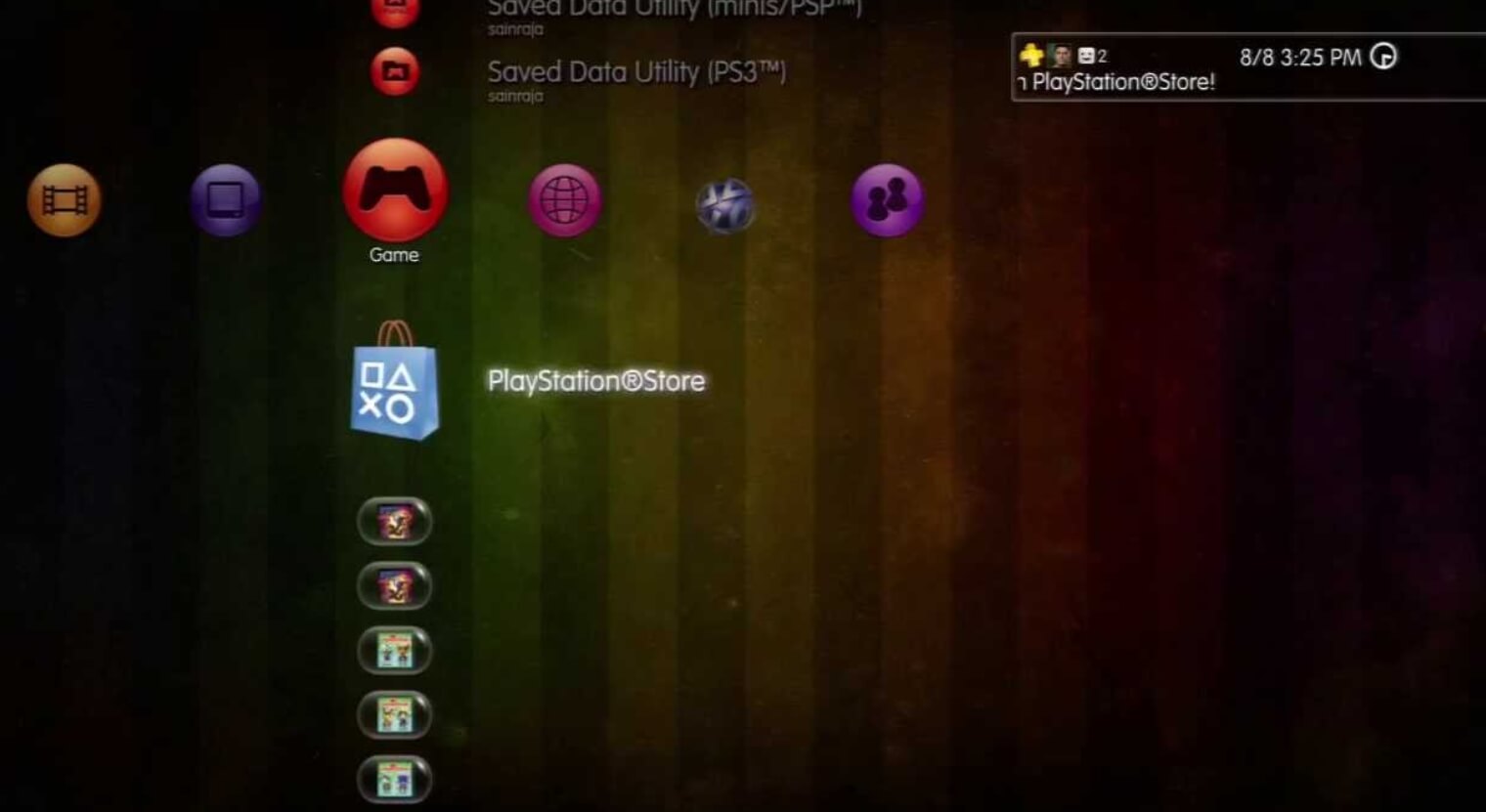 Интерфейс и операционная система. Интерфейс Cross Media Bar. Фото.