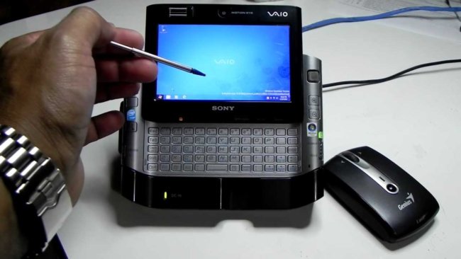 Портативный ПК Sony VAIO UX. Фото.