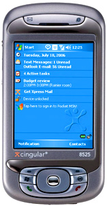 Видео коммуникатора Cingular 8525 (HTC TyTn). Фото.