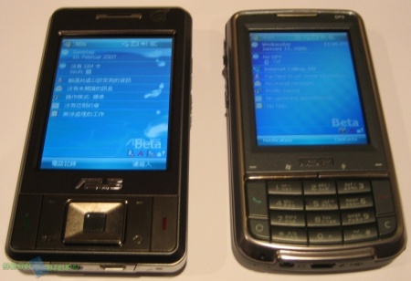 Линейка смартфонов от ASUS на базе Windows Mobile 6. Фото.
