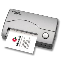 NewSoft Biz Card Reader — устройство для сканирования визиток. Фото.