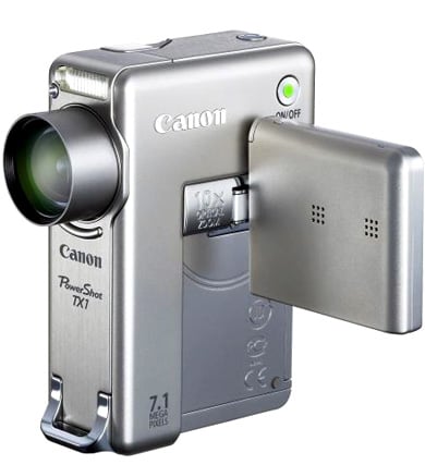 7.1 мегапиксельная цифровая видеокамера Canon PowerShot TX1. Фото.