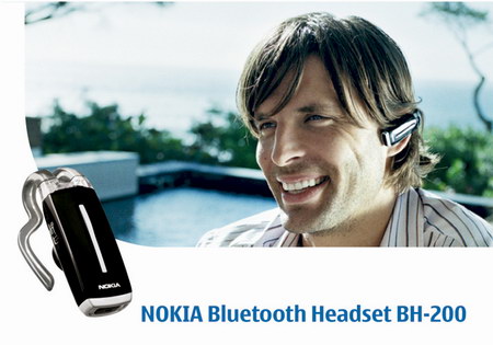 BH-200 и BH-700: две Bluetooth-гарнитуры от Nokia для Японии. Фото.