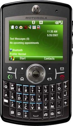 Видео-анонс смартфона Motorola Q9. Фото.