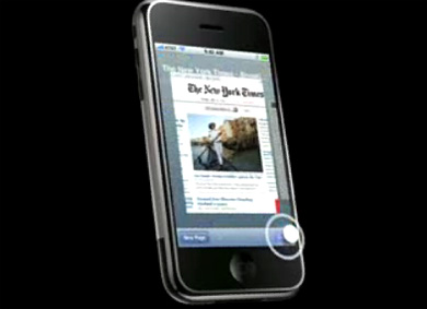Apple iPhone — работа в интернете (видео). Фото.