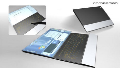 Compenion — концепция ноутбука будущего. Фото.
