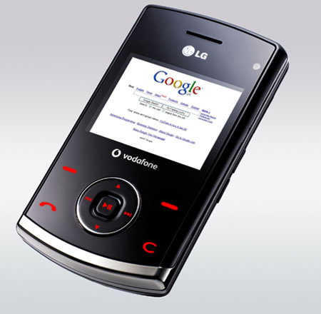 Шоколадный 3G телефон LG-KU580. Фото.