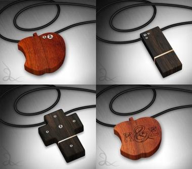 Деревянно-алмазные USB-флэшки. Фото.
