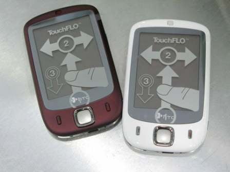 Белый HTC Touch поступил в продажу. Фото.