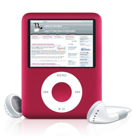 Первый в мире iPod Nano из платины. Фото.