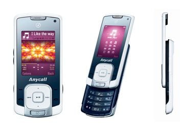 Samsung Anycall F338 — телефон для любителей музыки. Фото.