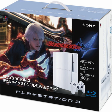 Devil May Cry 4 в комплекте с 40 Гб версией Sony PS3. Фото.