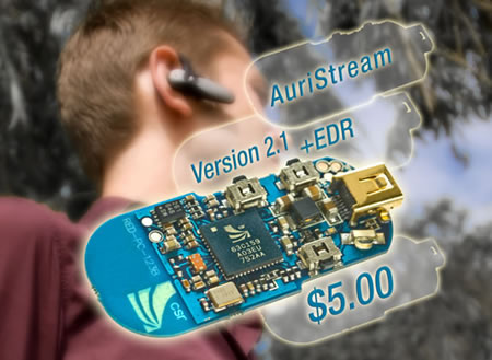 CSR выпустит Bluetooth-гарнитуру за пять долларов. Фото.