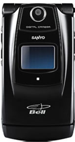 Новый телефон Sanyo Katana Eclipse доступен в сети Bell. Фото.