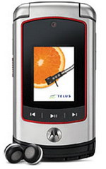 Telus представляет Motorola V750. Фото.