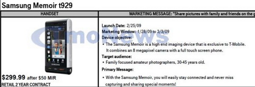 Samsung приготовила очередной 8-мегапиксельный камерофон. Фото.