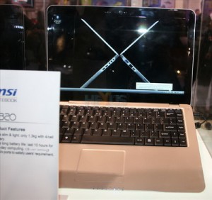 CES ’09: MSI делает ставку на дизайн. Фото.
