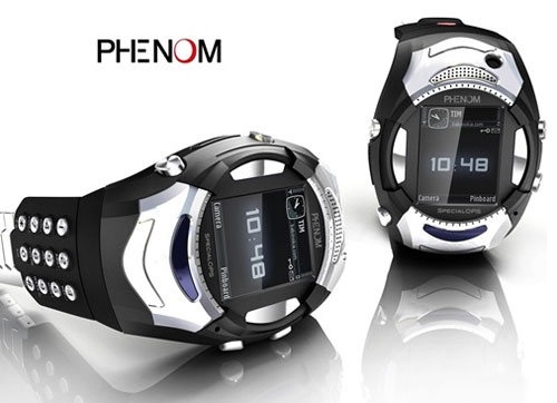 Новые часы-телефон от Phenom. Фото.