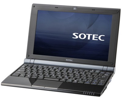 SOTEC представила новый нетбук SOTEC C102. Фото.