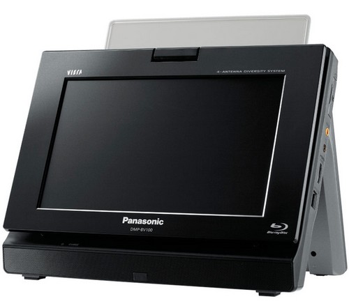 Panasonic выпускает портативный ТВ DMP-BV100 с Blu-Ray плеером. Фото.
