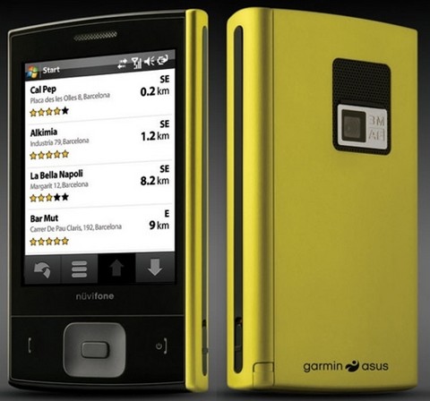 Garmin и Asus анонсировали смартфон Nuviphone M20. Фото.