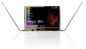 Archos 5 теперь умеет принимать TV сигналы. Фото.
