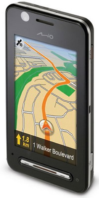 Mio представляет сенсорный 3G-телефон Explora K70 с GPS. Фото.