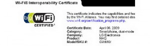 LG готовит новый смартфон на Windows Mobile. Фото.