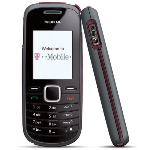 Nokia 1661 — бесплатный телефон начального уровня для пользователей T-Mobile. Фото.