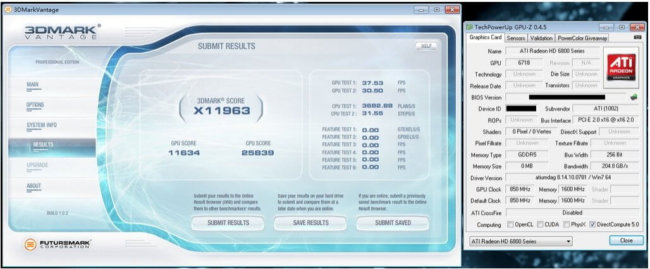 Первые сведения о Radeon HD 6870. Фото.