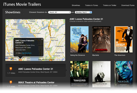 Обладатели iPhone смогут приобрести билеты в кино на сайте Apple. Фото.