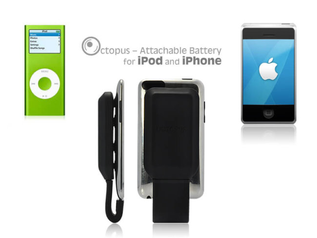 Octopus — дополнительный аккумулятор для iPhone. Фото.