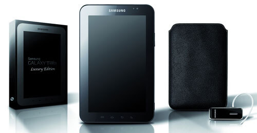 Samsung представляет элитный вариант Galaxy Tab. Фото.