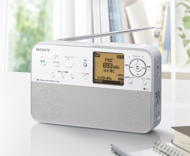 Новый радиоприемник Sony ICZ-R50. Фото.